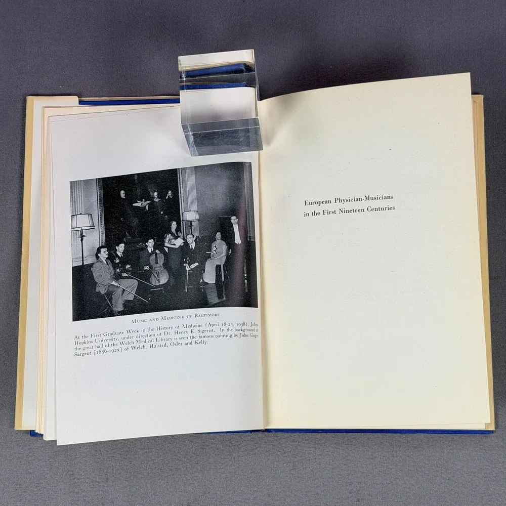 Froben Press Musical‎ Sons of Aesculapius Signed Antique Medical History Book